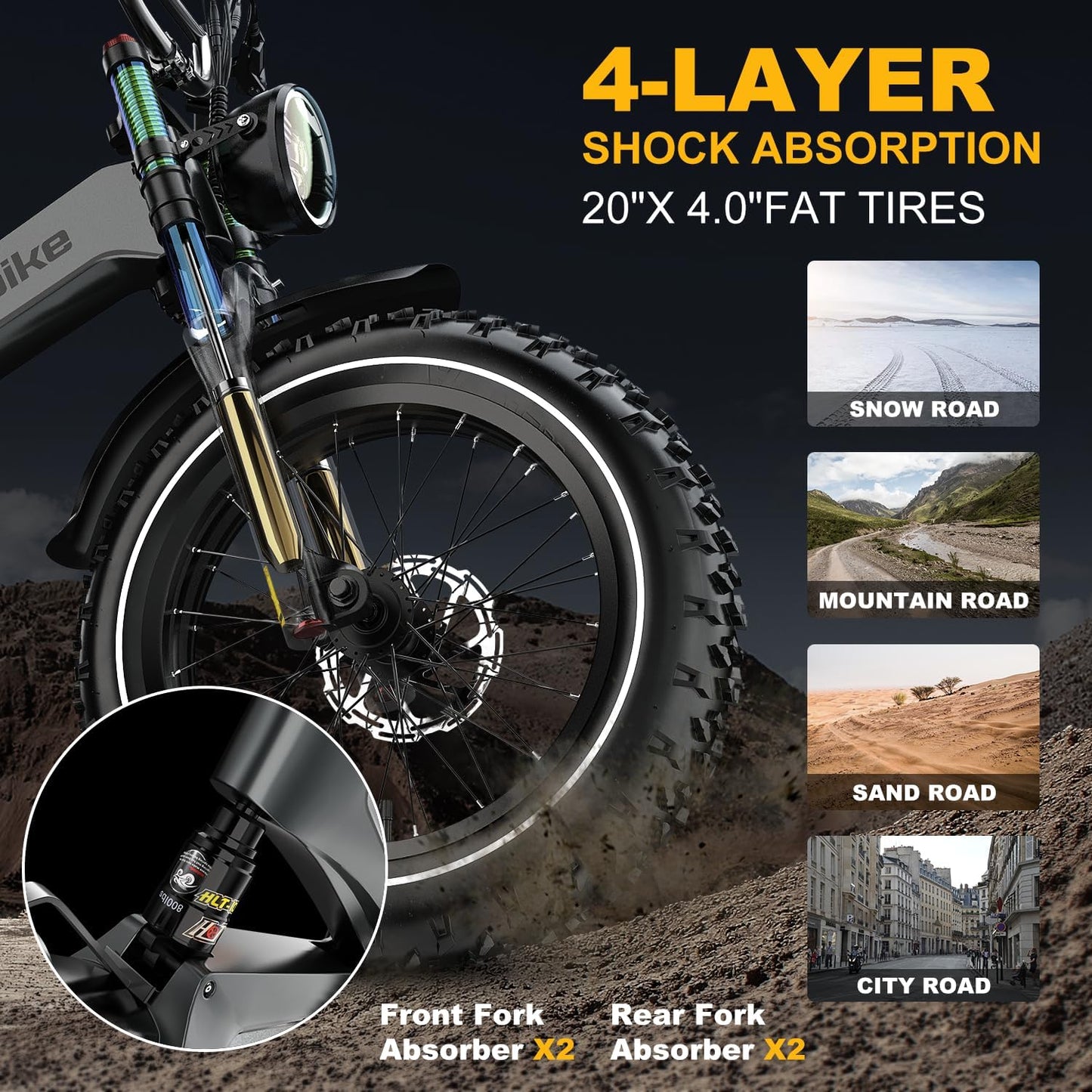 Folding Electric Adventure Bike™
